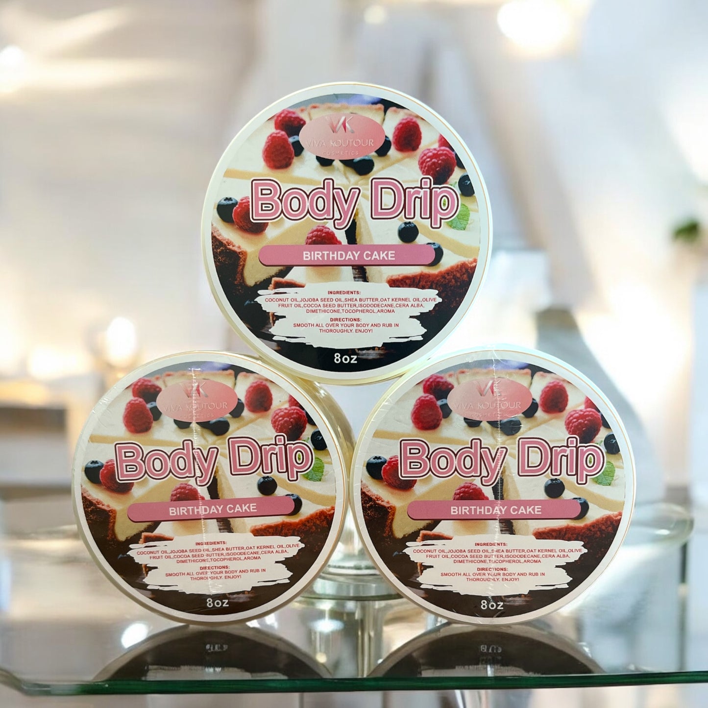 Body Drip Birthday Cake - Viva Koutour Cosmetics