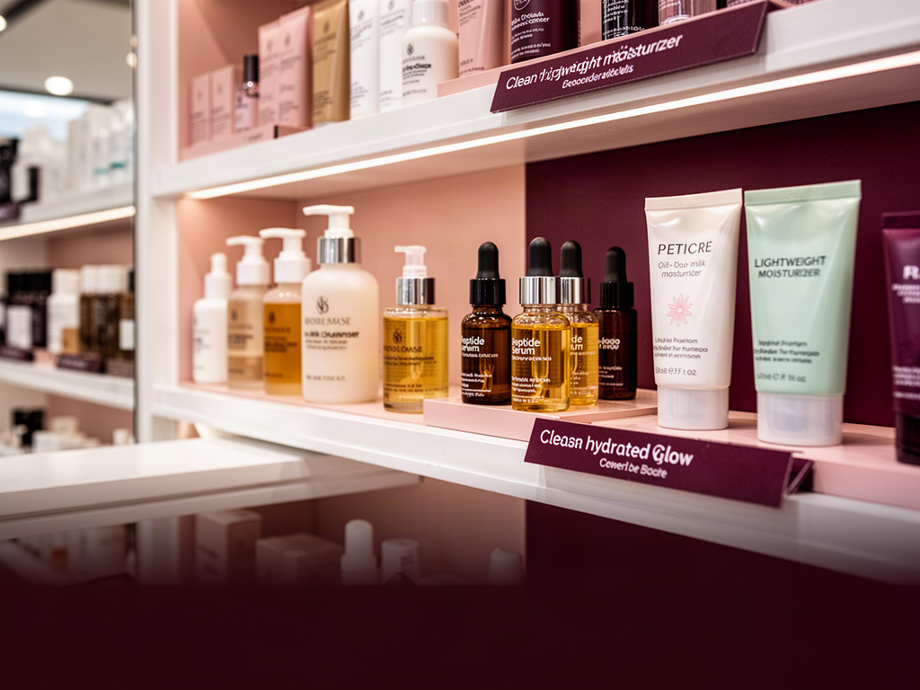 Skincare beauty shopping aisle