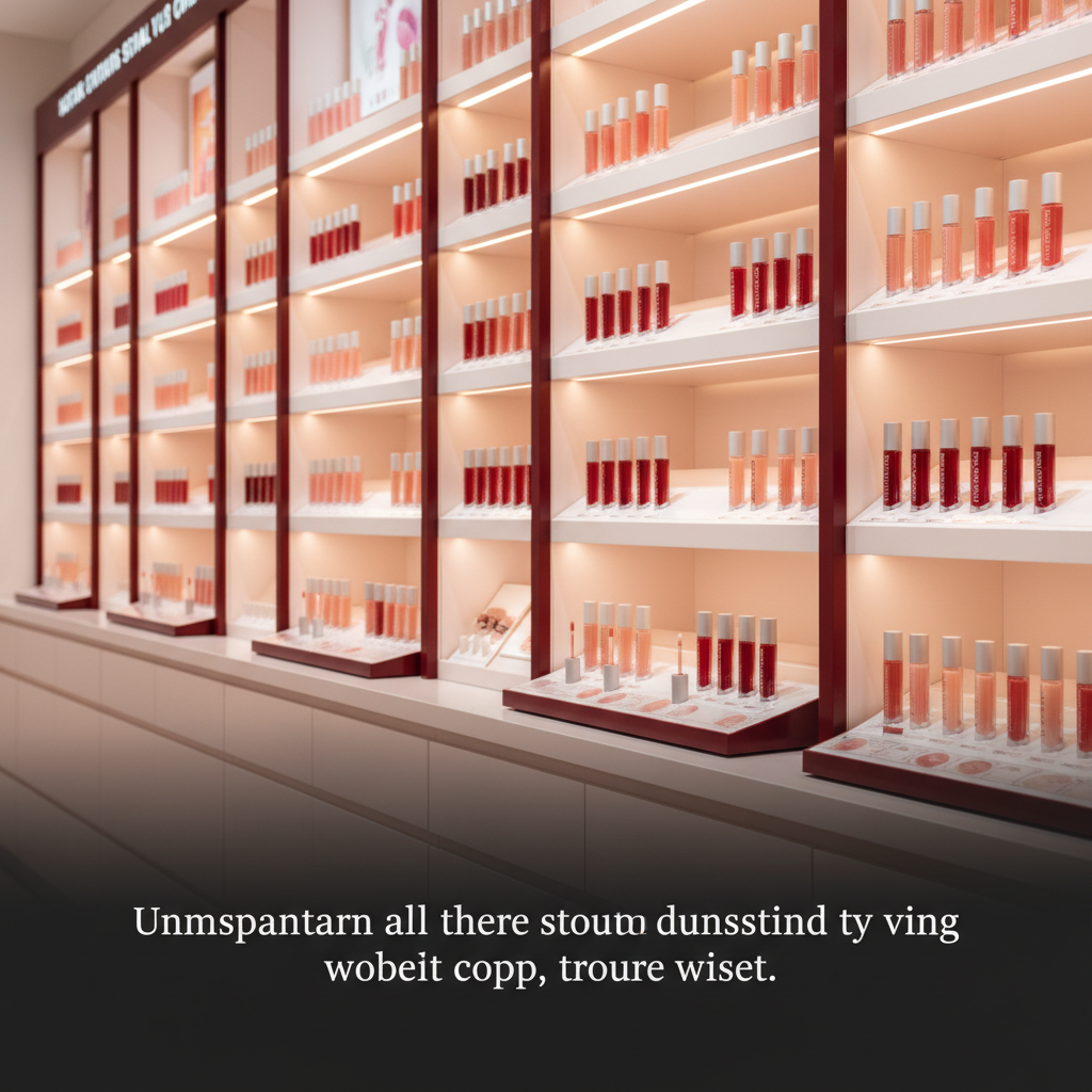 Lip Oils beauty shopping aisle