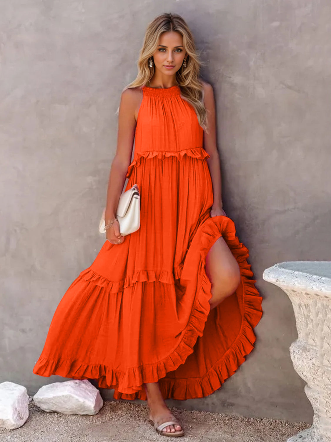 Ruffled Maxi Dress