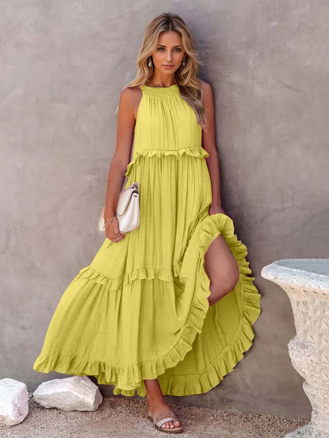 Ruffled Maxi Dress