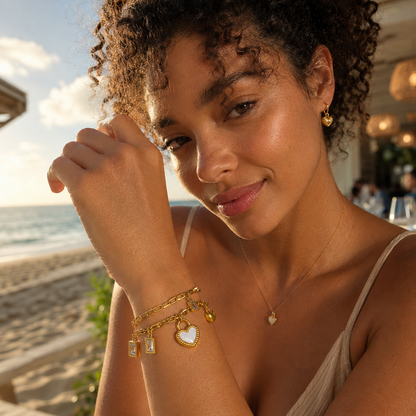 Amour Luxe Layered Charm Bracelet