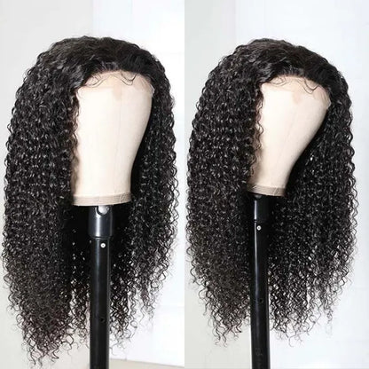 XBL Hair Curly Wig 4x4/5x5/6x6 HD Bleached Knots Lace Closure Wig Deep Curly Lace Closure Wig