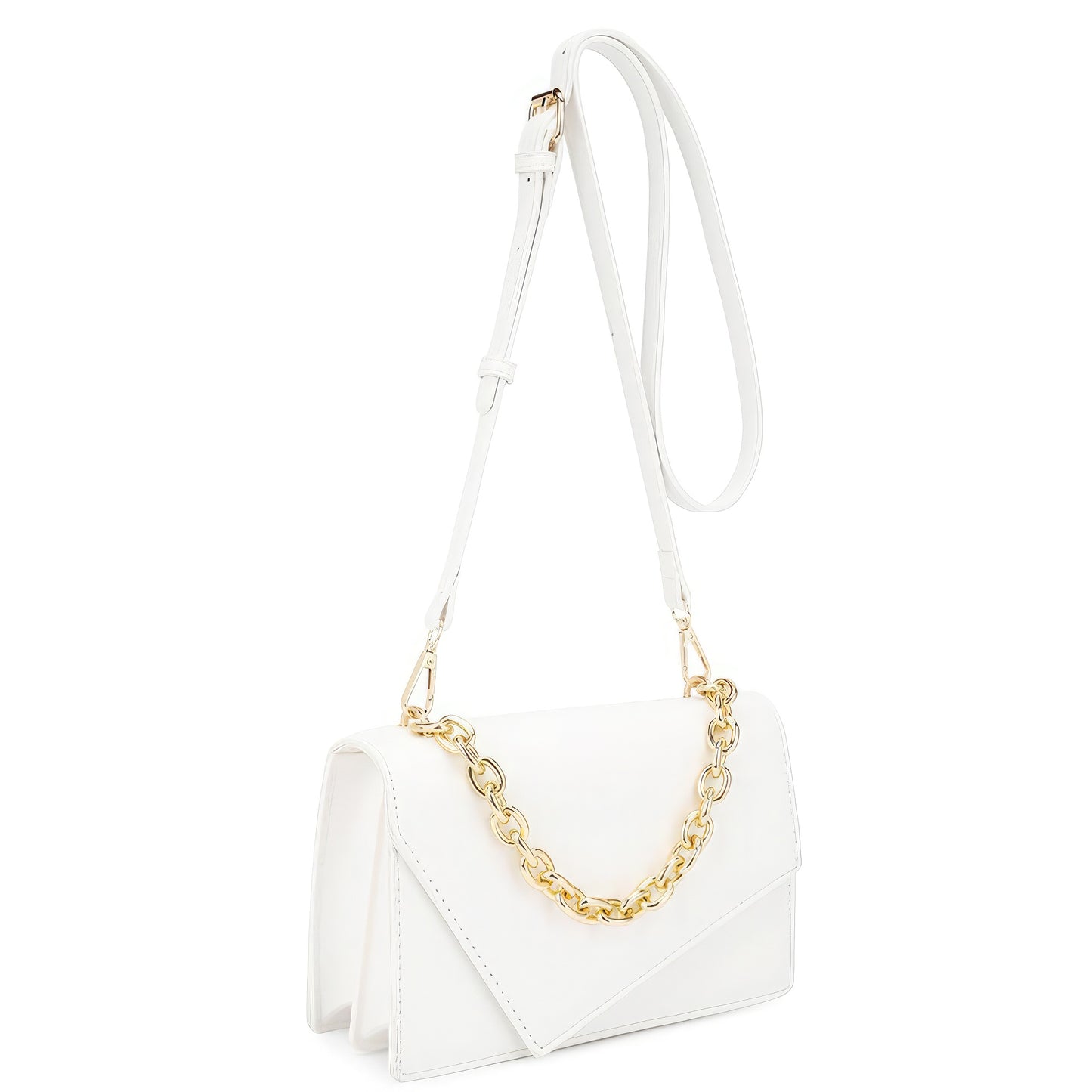 Smooth Plain Chain Link Crossbody Bag image 2