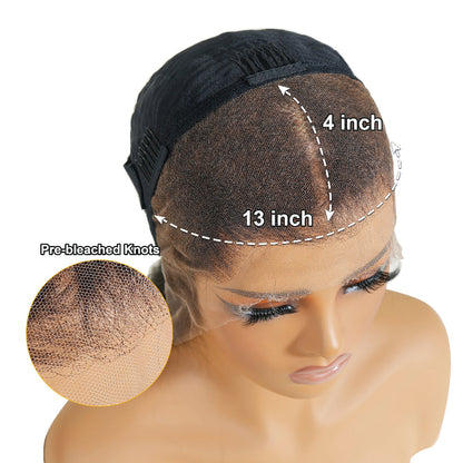 XBL Hair 13x4/13x6 HD Full Frontal Wig Loose Deep Wave Lace Bleached Knots Front Wig Invisible HD Lace Wig