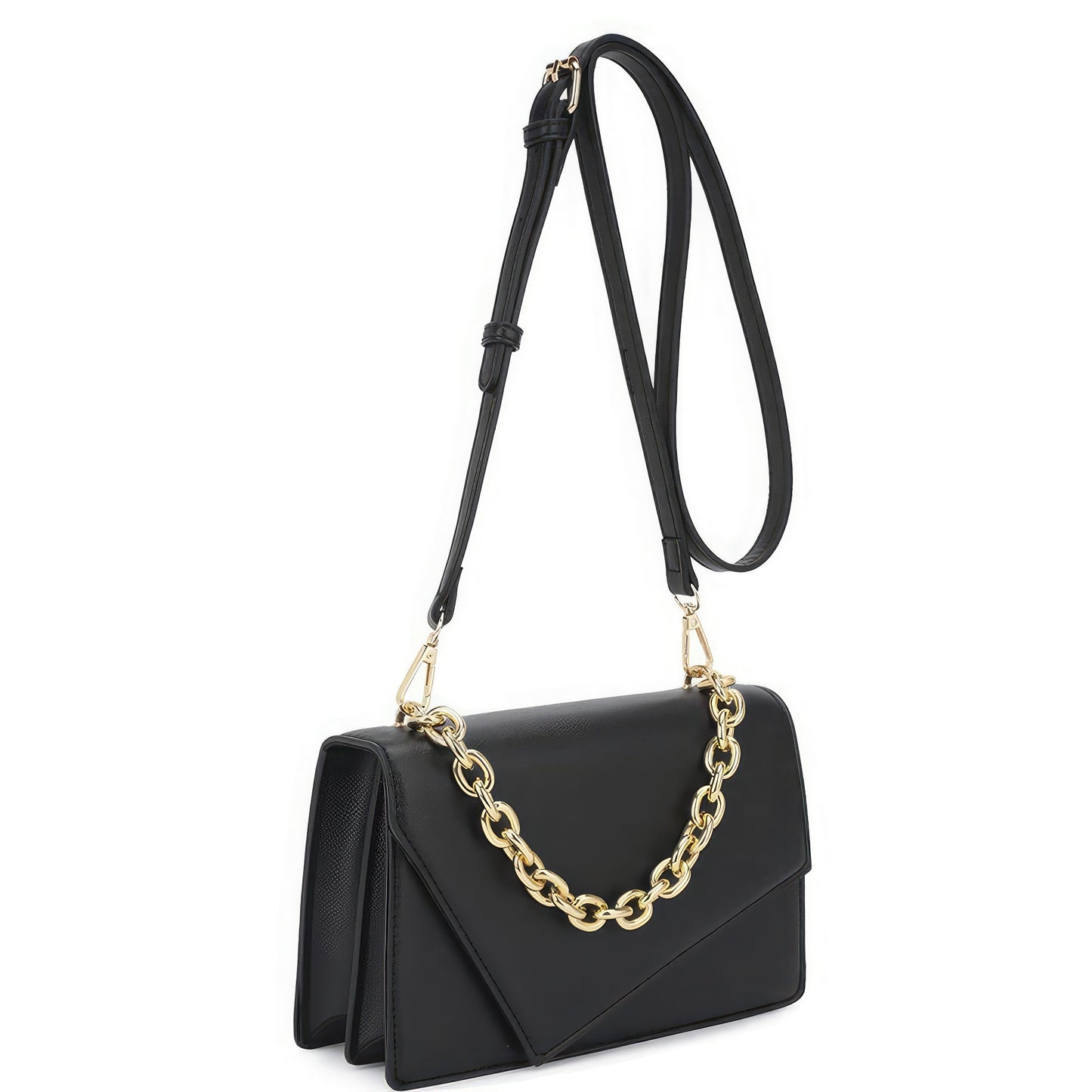 Smooth Plain Chain Link Crossbody Bag image 0