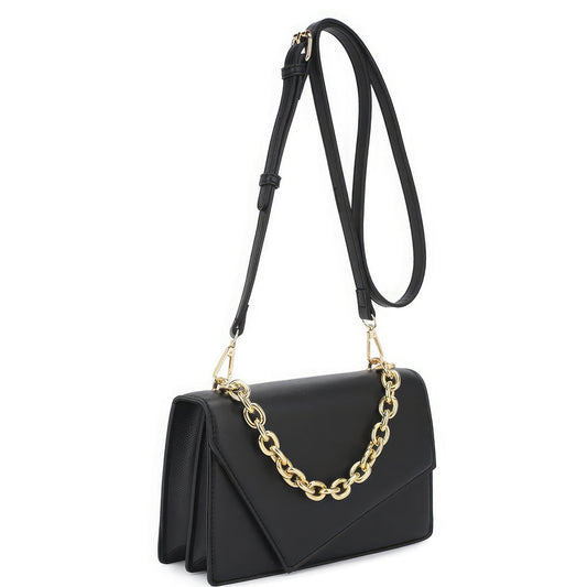 Smooth Plain Chain Link Crossbody Bag image 0