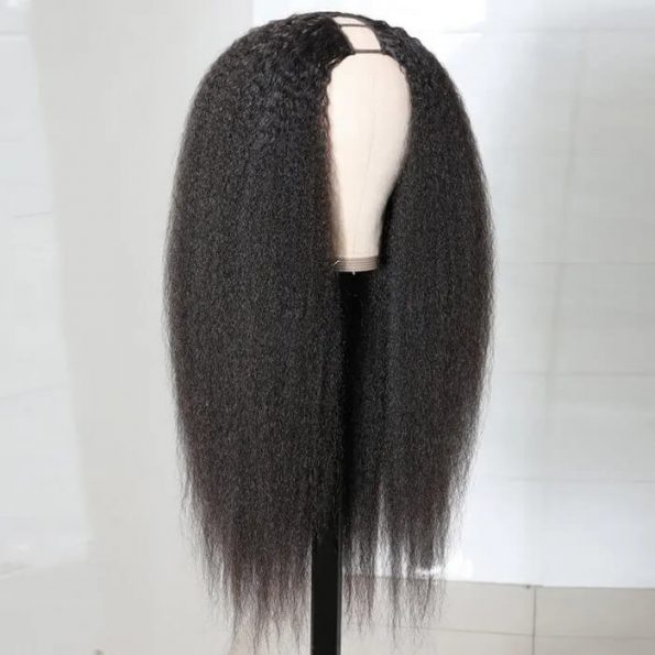 XBL Hair 250% Density Glueless U Part Wig Kinky Straight U Part Human Hair Wigs
