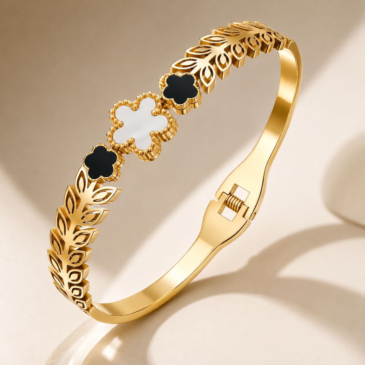 Midnight Bloom Cuff Bracelet