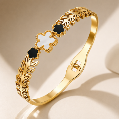 Midnight Bloom Cuff Bracelet