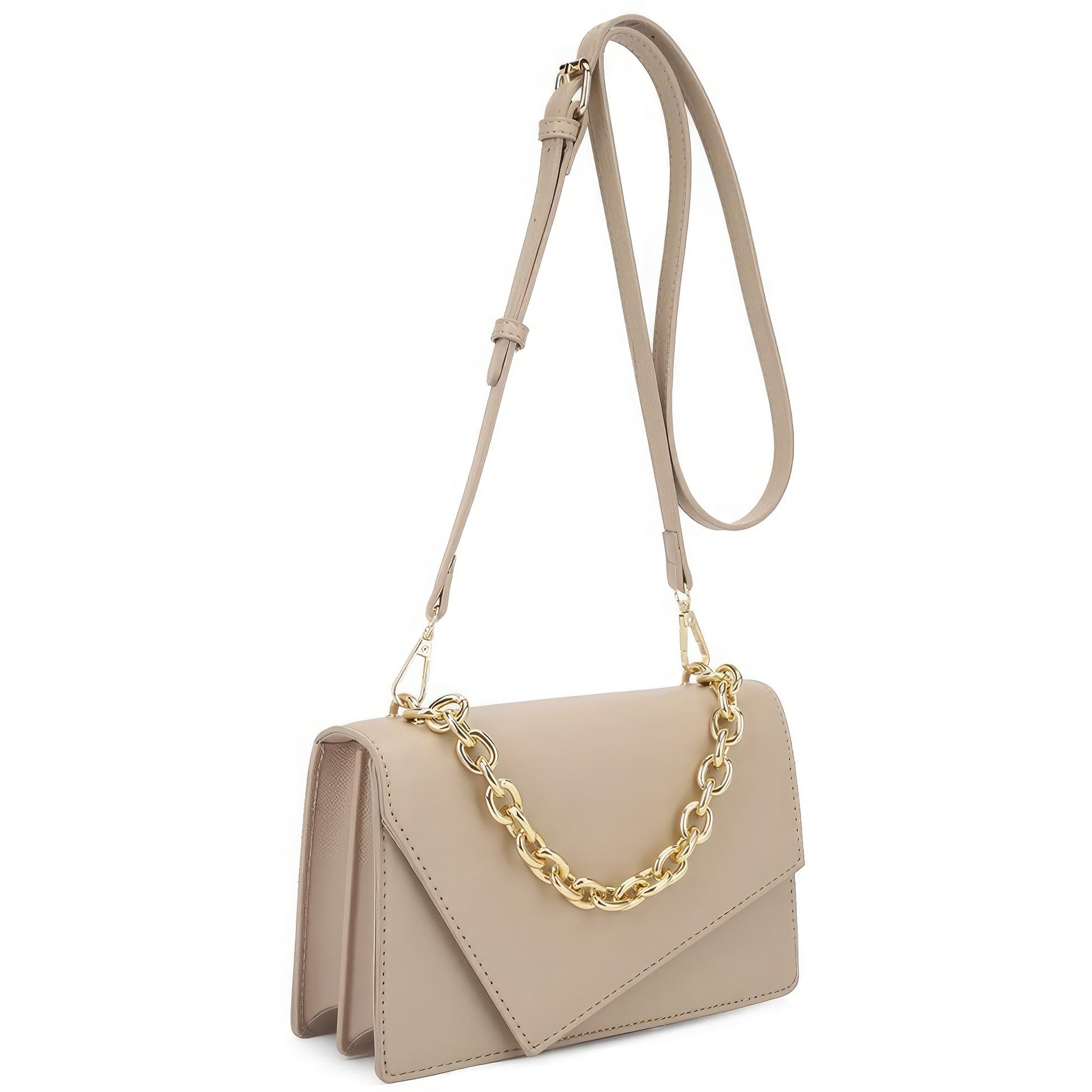 Smooth Plain Chain Link Crossbody Bag image 1