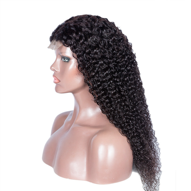XBL Hair Curly Wig 4x4/5x5/6x6 HD Bleached Knots Lace Closure Wig Deep Curly Lace Closure Wig