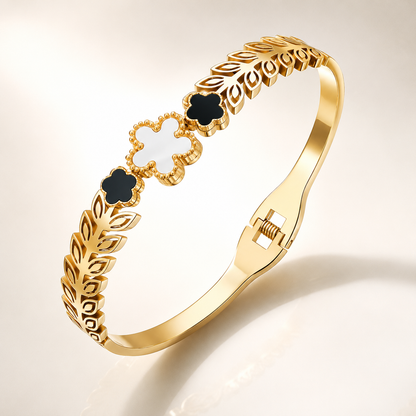Midnight Bloom Cuff Bracelet