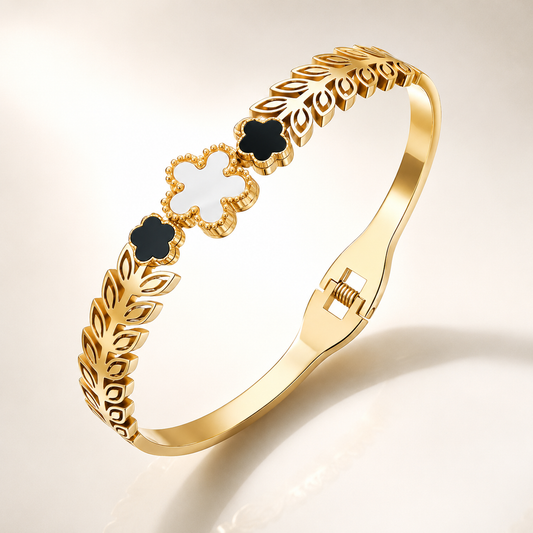 Midnight Bloom Cuff Bracelet