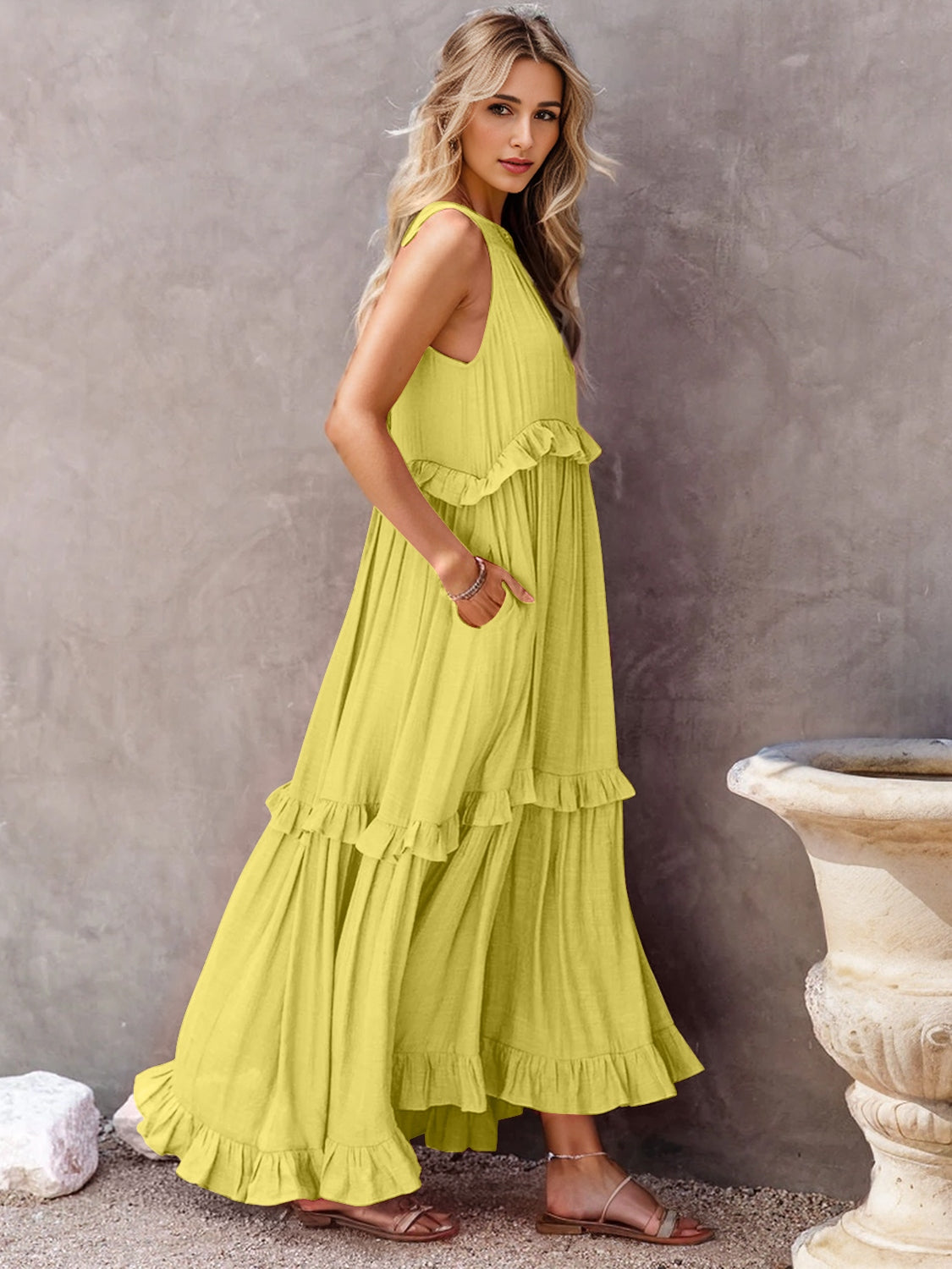 Ruffled Maxi Dress