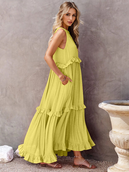 Ruffled Maxi Dress