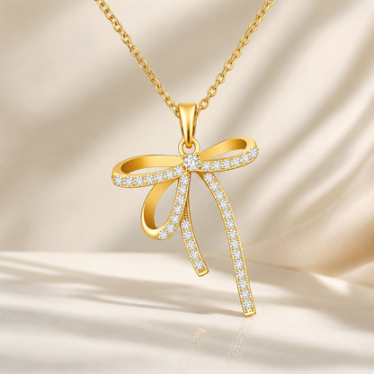 Golden Bow Necklace