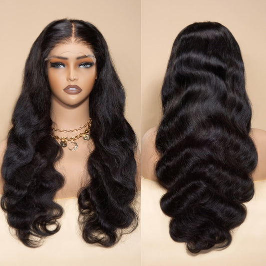 XBL Hair High Density 4x4/5x5/6x6 HD Lace Bleached Knots Closure Wig Body Wave 100% Virgin Human Hair