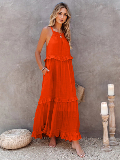 Ruffled Maxi Dress