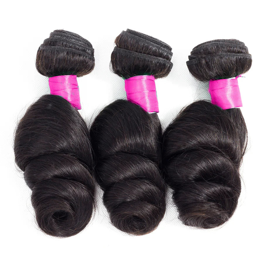 3 Bundles Brazilian Loose Wave image 1