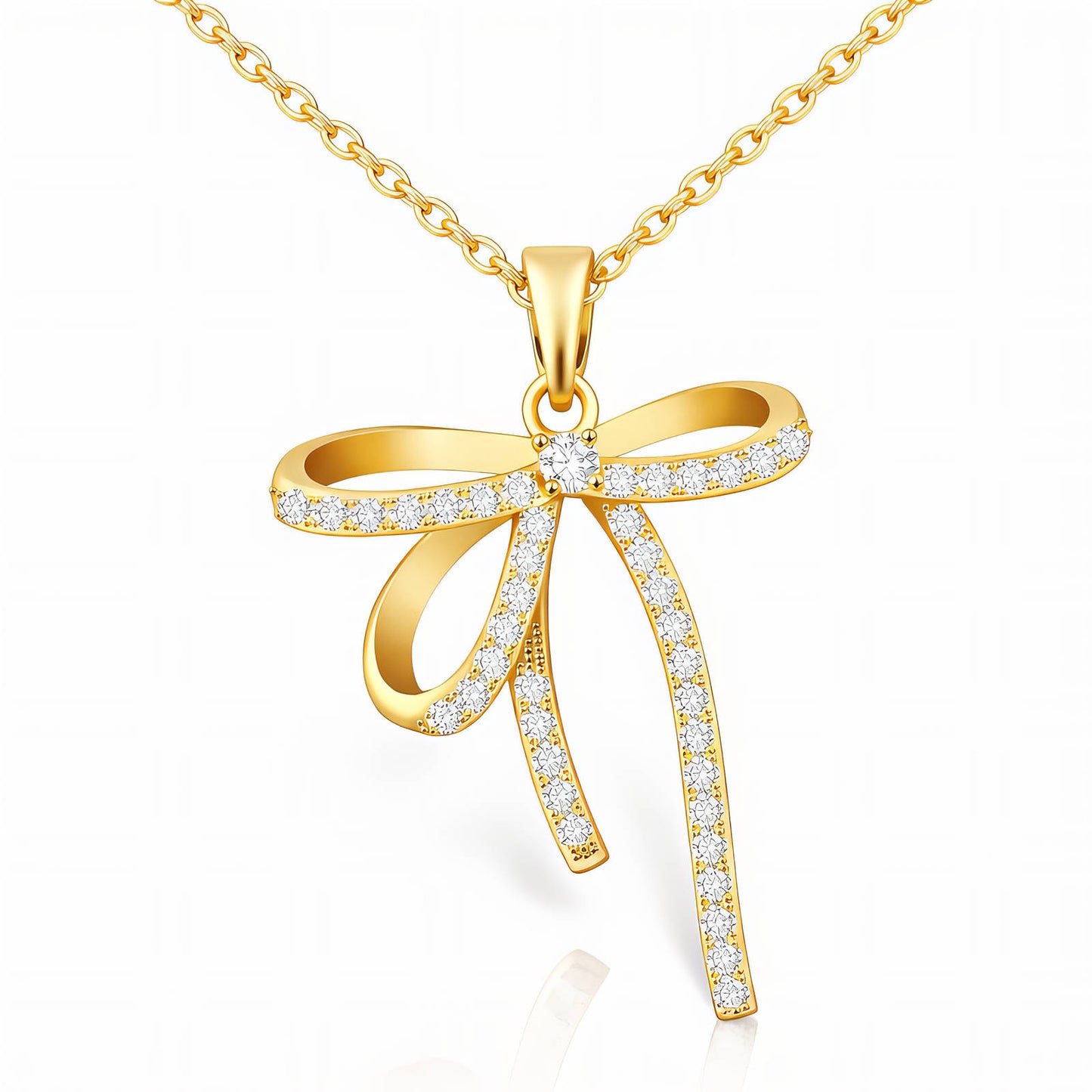 Golden Bow Necklace