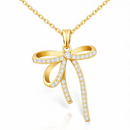 Golden Bow Necklace