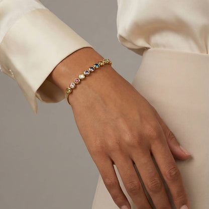 Radiant Gem Herringbone Bracelet