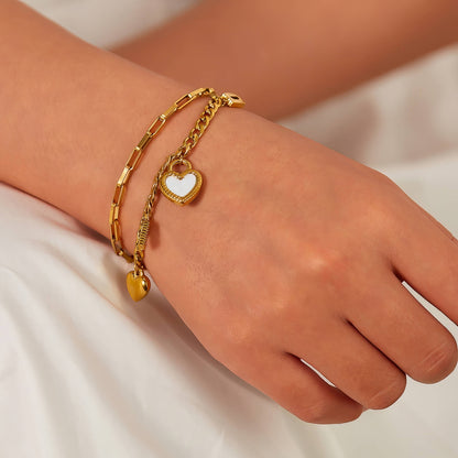 Amour Luxe Layered Charm Bracelet