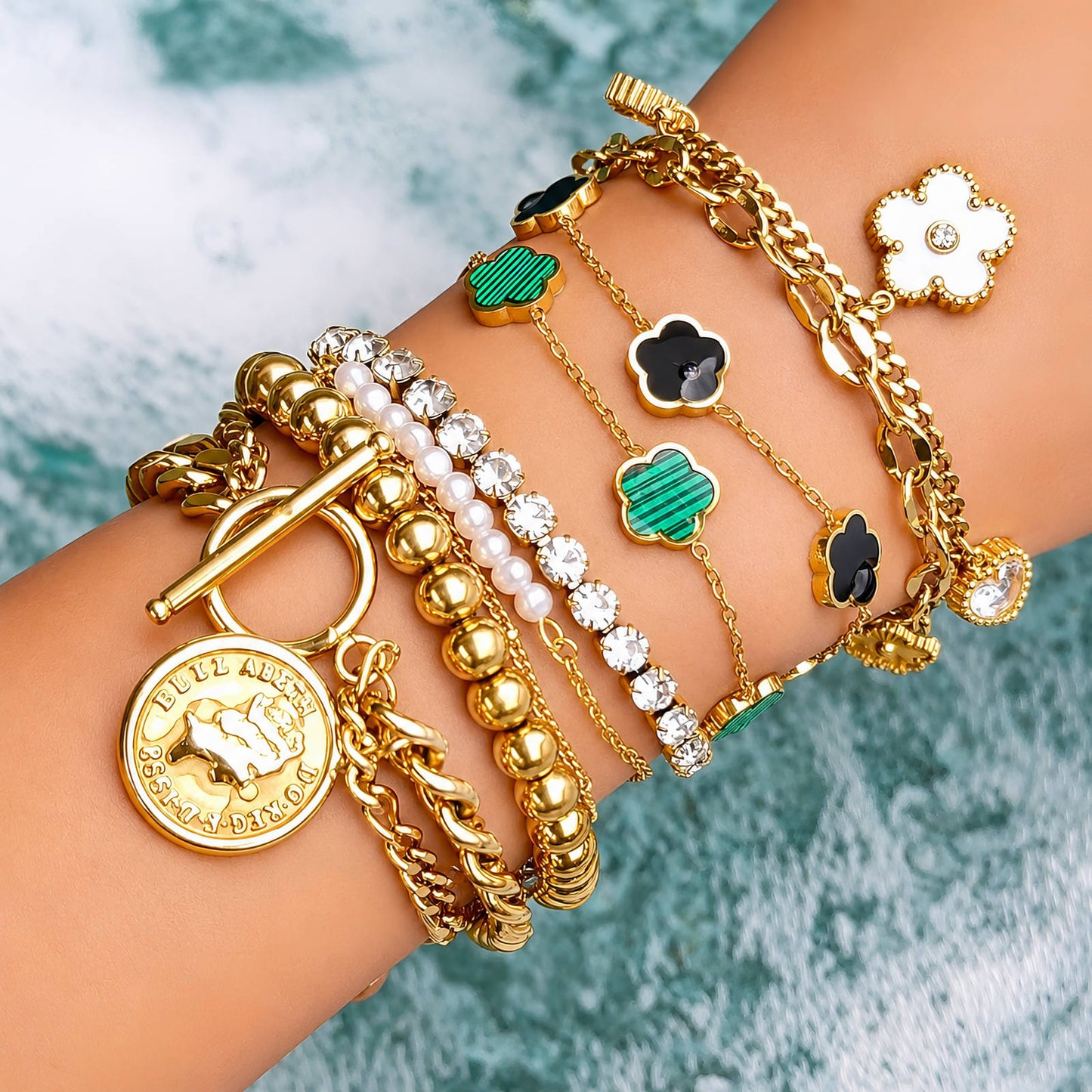 Emerald Bloom Bracelet
