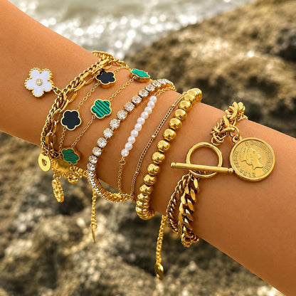 Emerald Bloom Bracelet