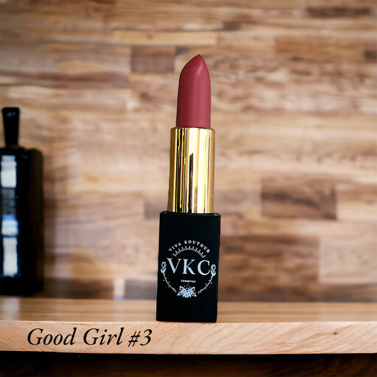 Good Girl Cream Luxury Cruelty-Free & Vegan Lipstick with Aloe Leaf Extract, Burgundy