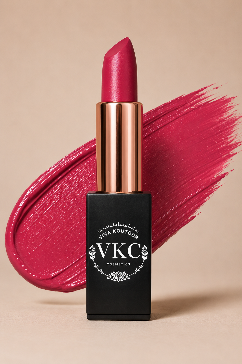 Diva Cream Deep Pink Vegan Lipstick – Creamy, Paraben-Free & Cruelty-Free | 5g