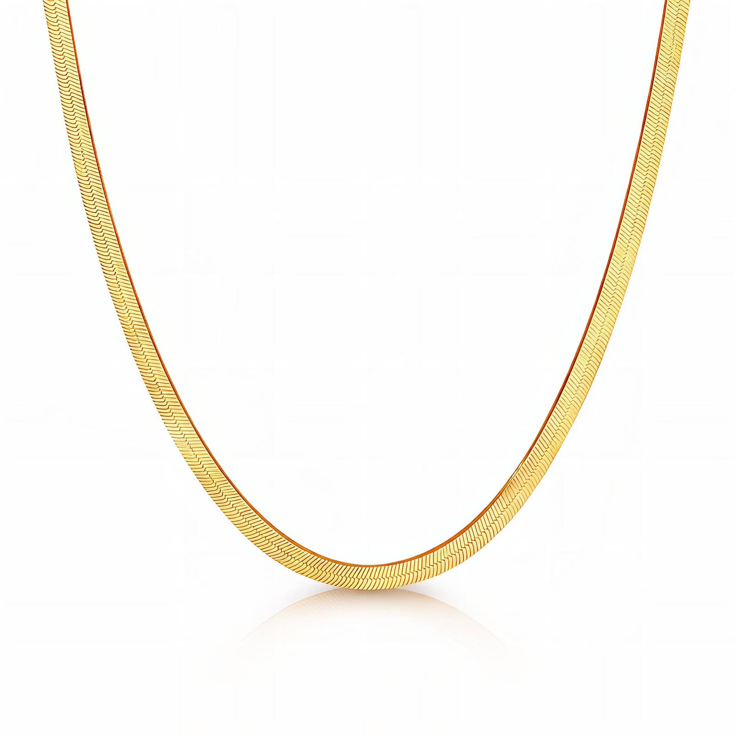 VKC Golden Doll Necklace chain necklace on a white background