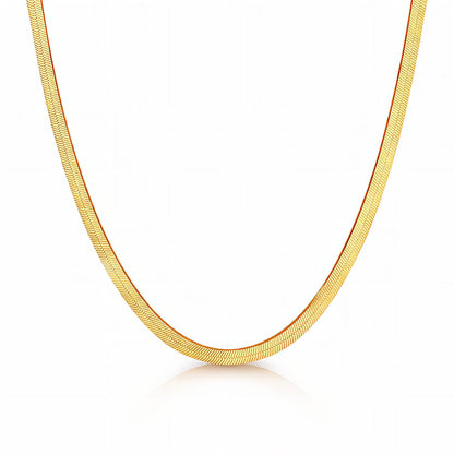 VKC Golden Doll Necklace chain necklace on a white background