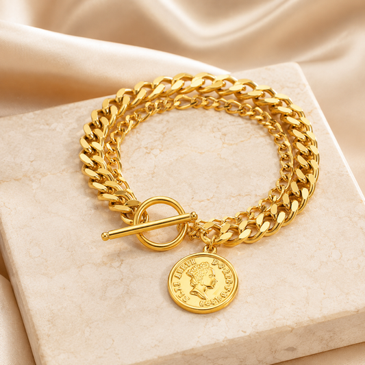 Royal Legacy Coin Bracelet