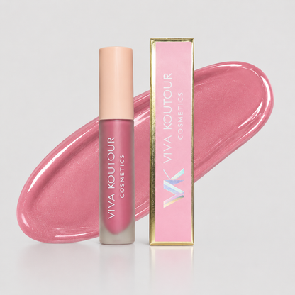Bubblegum Brat Pink Lip Gloss – Hydrating, Non-Sticky Shine