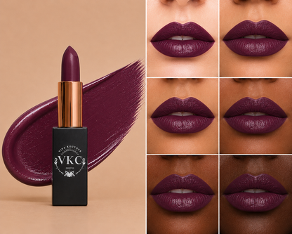 Burnt Amber Cream Lipstick – Hydrating High-Shine Formula | Viva Koutour Cosmetics