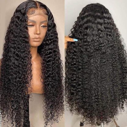 XBL Hair 13x4/13x6 HD Lace Front Curly Wig High Density Human Hair Frontal Wig Deep Curly Wig With Bleached Knots