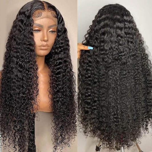 XBL Hair 13x4/13x6 HD Lace Front Curly Wig High Density Human Hair Frontal Wig Deep Curly Wig With Bleached Knots
