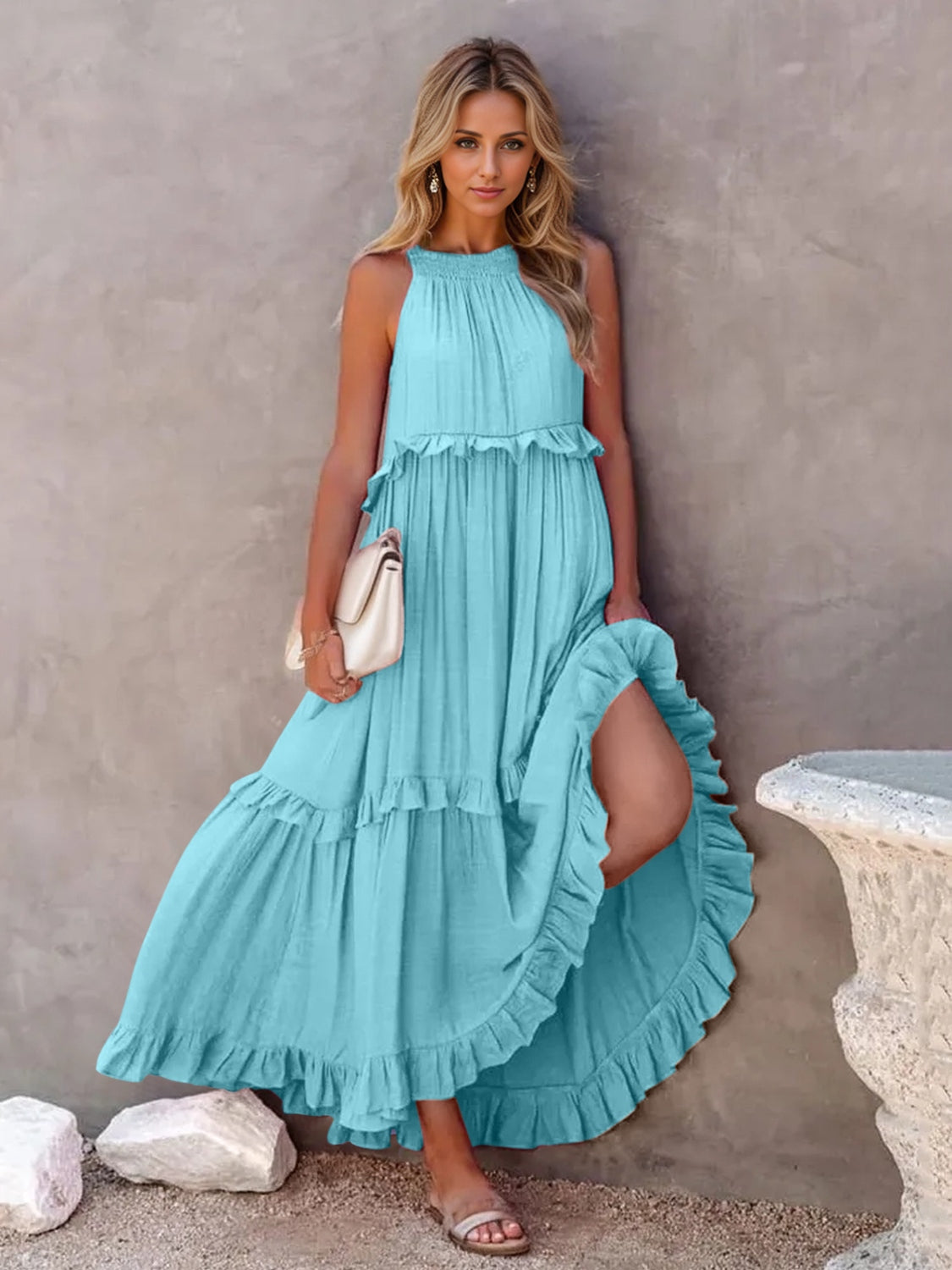 Ruffled Maxi Dress