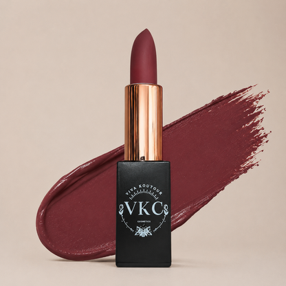 Fate Cream Lipstick – Deep Burgundy High-Shine Vegan Formula