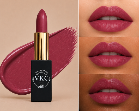 Lápiz labial de lujo Good Girl Cream, vegano y sin crueldad animal, con extracto de hoja de aloe, color burdeos