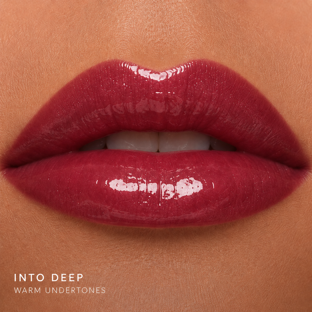 Into Deep pinkish burgundy gloss shade image for day-to-night lip looks