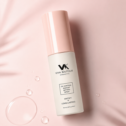 Viva Koutour Cosmetics Makeup Setting Spray | Oil Control, Pore-Blurring, Long-Lasting Finish | 3.38 oz