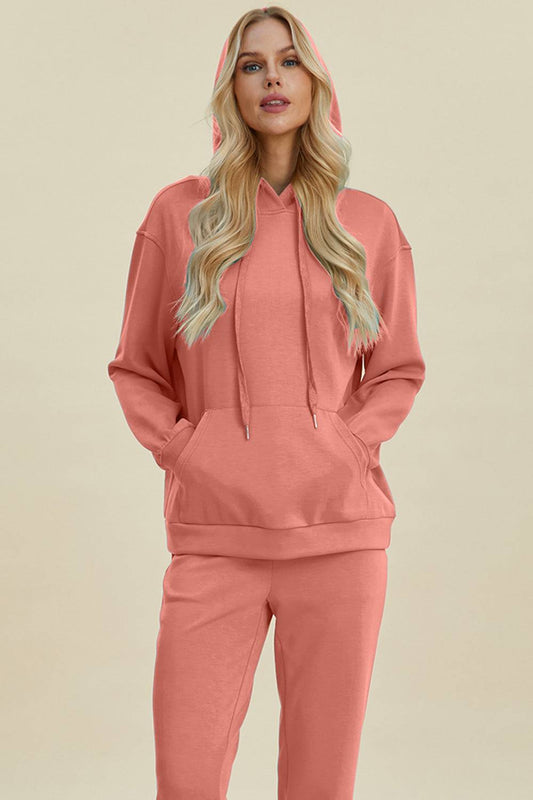 long sleeve hoodie set women