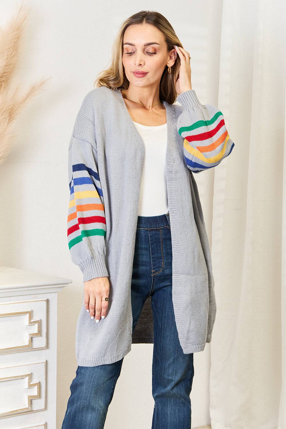 Multi colored Stripe Cardigan