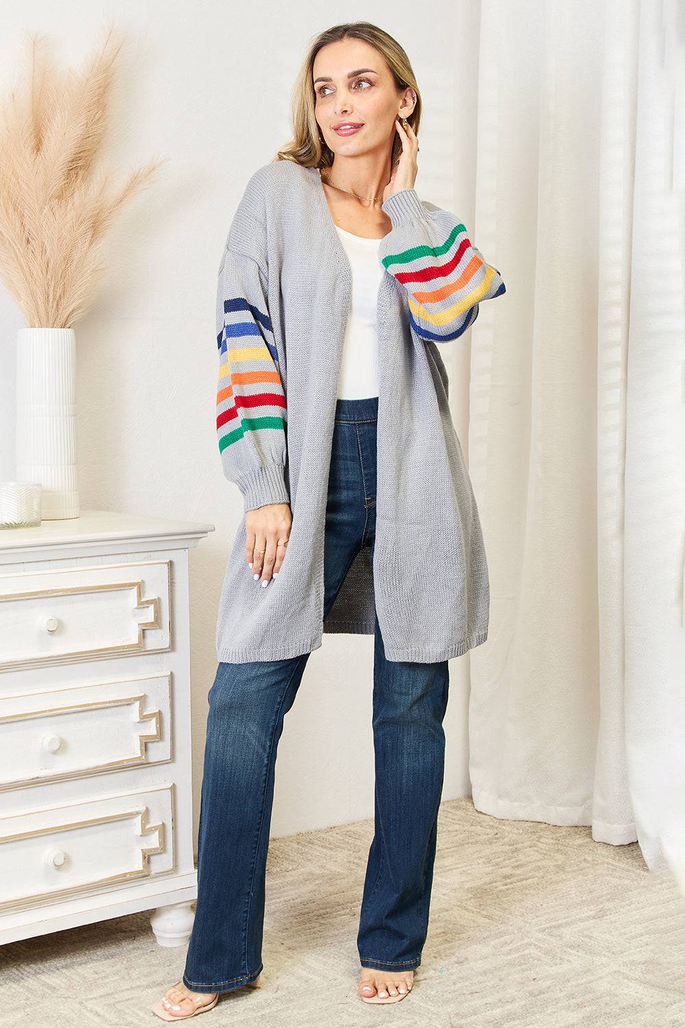 Multi colored Stripe Cardigan