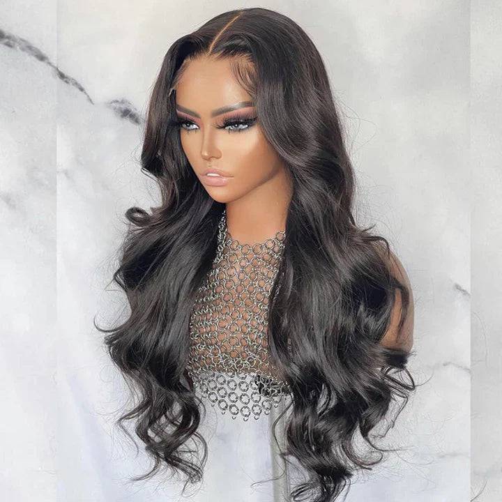 BODY WAVE 4X4 LACE CLOSURE WIG GLUELESS HUMAN HAIR WIG