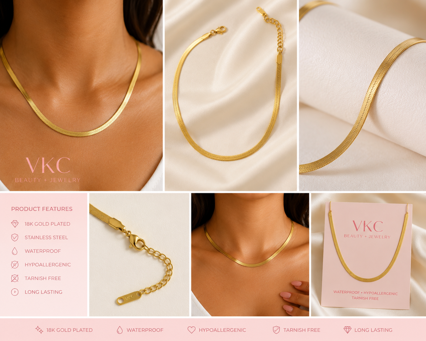 VKC Golden Doll Necklace