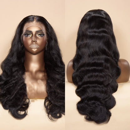 XBL Hair Body Wave Lace Frontal Wig 13x4/13x6 HD Full Frontal Bleached Knots Wig Pre-plucked 100% Human Hair Wig